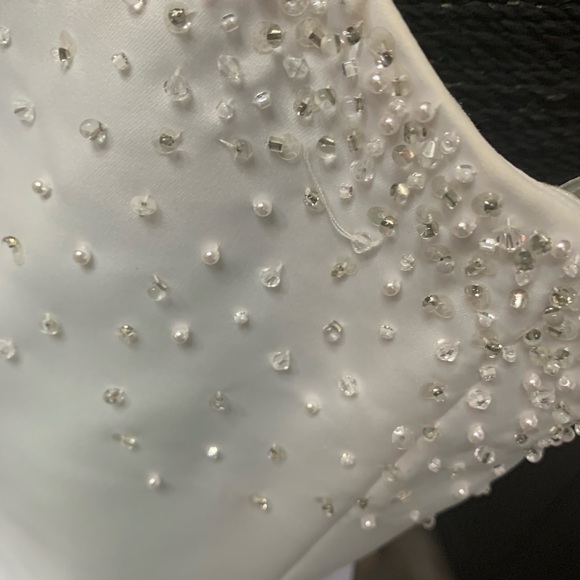 🚫SOLD🚫Eden Bridal wedding Dress 👗 White Size 10 Fit And Flare - Picture 10 of 12
